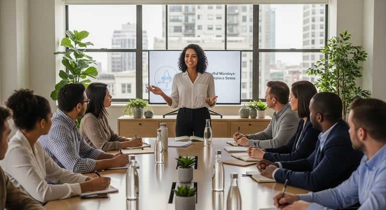 Workplace mental health learning session